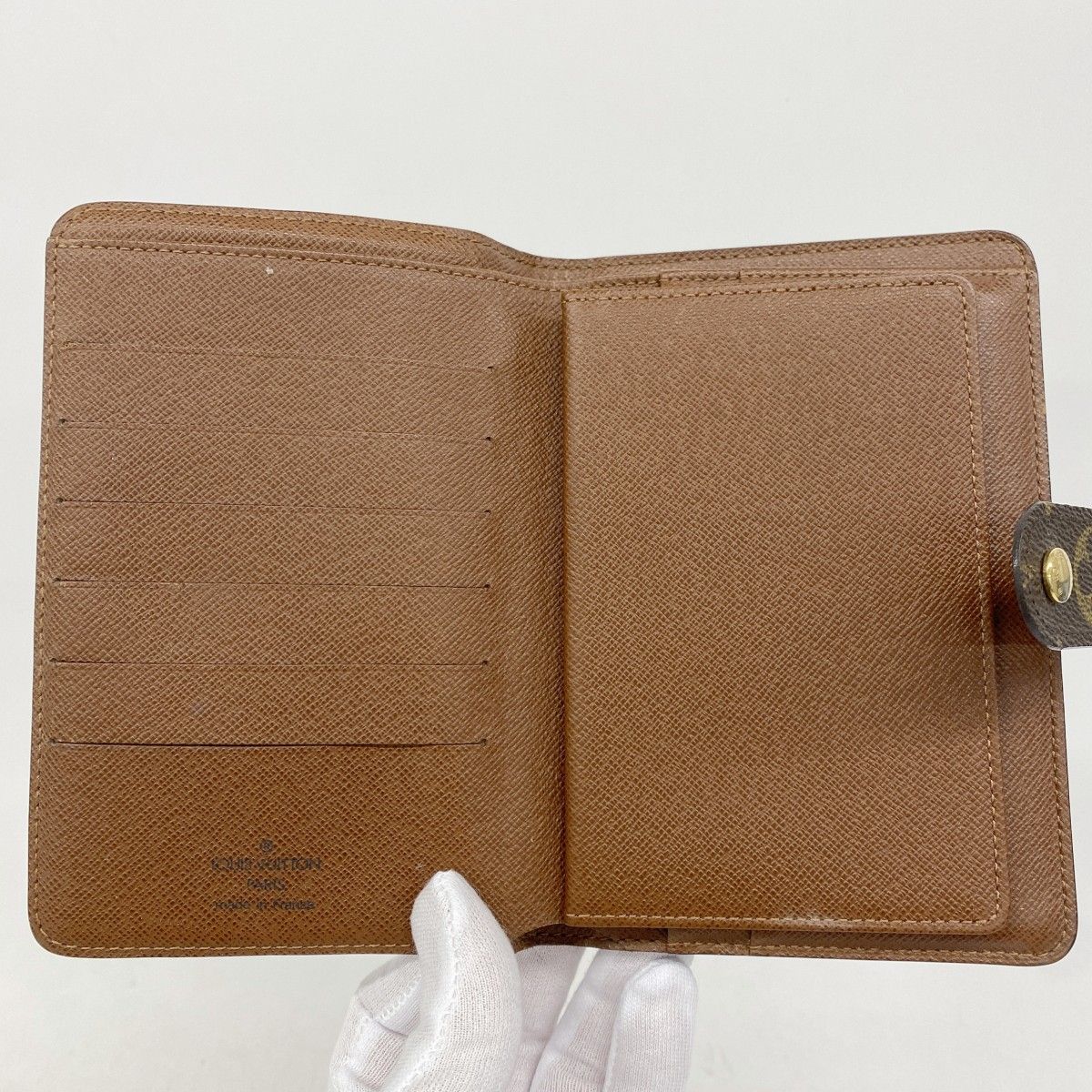 ルイ ヴィトン◎ポルトパピエジップ モノグラム ラウンドファスナー ブラウン 茶 ルイ ヴィトン Louis Vuitton 長財布 ジッピーウォレット