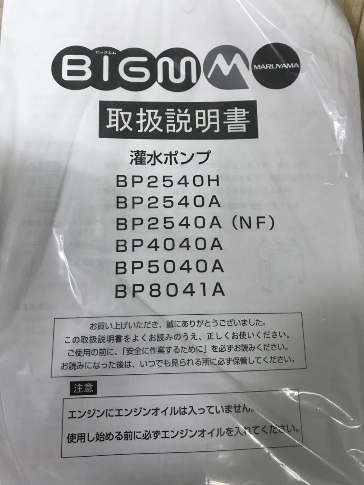 クリスマスファッション ＢＩＧ−Ｍ 灌水ポンプ ＢＰ２５４０Ａ 展示品