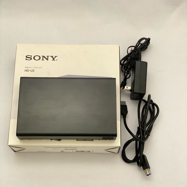 🔷外付けハードディスク SONY HD-U3 3.0TB - メルカリ 