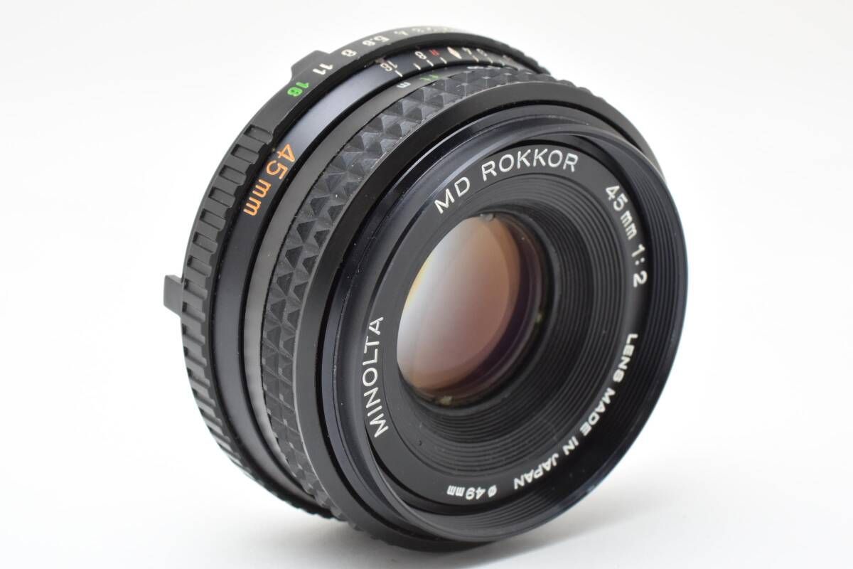 ミノルタ MINOLTA MD ROKKOR 45 mm F 2 Y 0980 A 2296