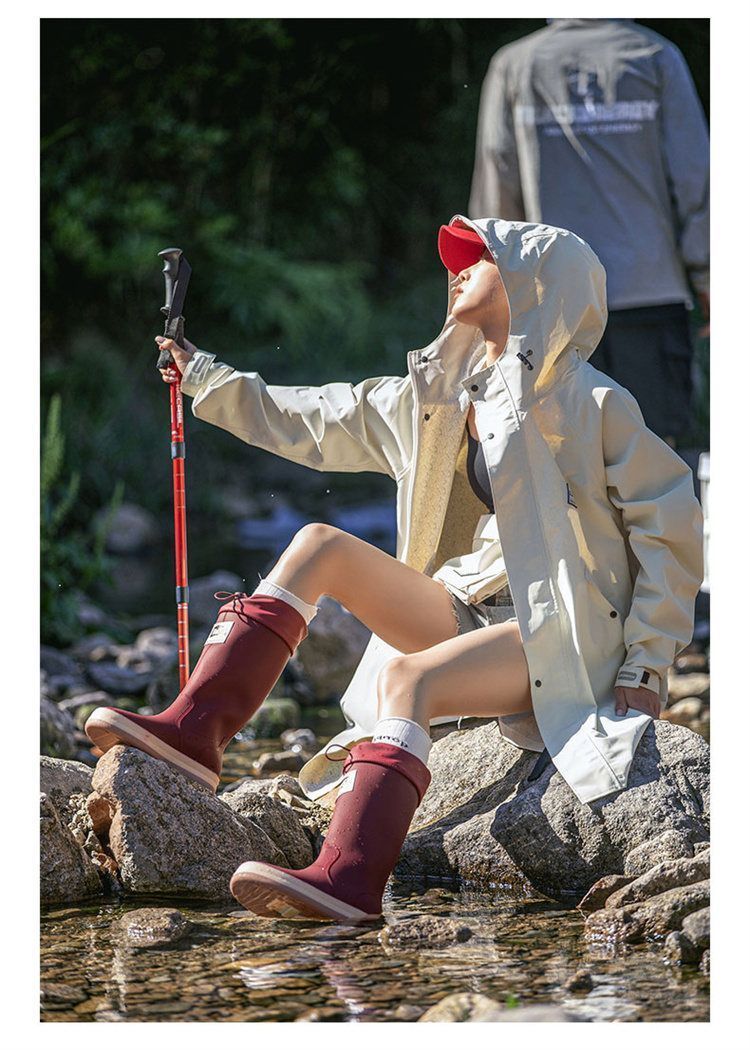 試着のみ レインブーツ 長靴 レディース 折り畳み レインシューズ ロング 防滑 防水 農作業 ガーデニング 履きやすい 歩きやすい 軽量 畑仕事 ラバー