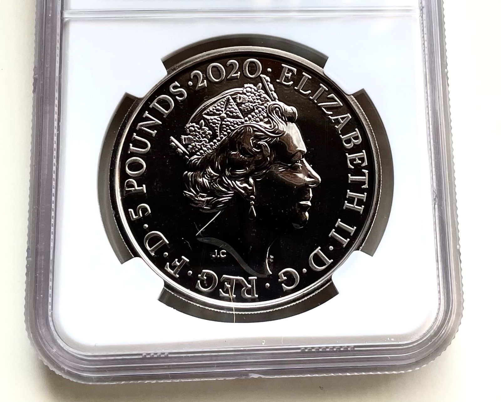 ズワイガニ座2020年英国5オンス　デビットボウイ最高鑑定 2020年 ミュージックレジェンド デヴィッド ボウイ 2オンス 5