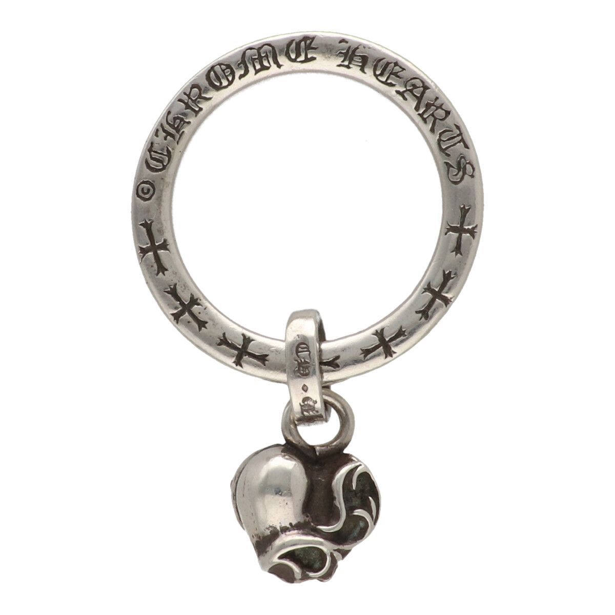 CHROME HEARTS クロムハーツ NTFL リングw|スタックハート 11号 SV925 シルバー 指輪 アクセサリー 25030961 RS