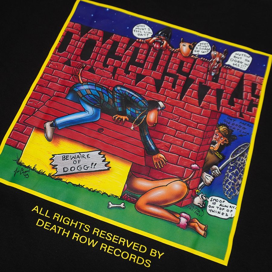 DEATH ROW RECORDS × SNOOP DOGG DOGGYSTYLE Tシャツ【BLACK】(L