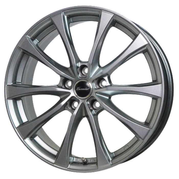 ホイール4本セット Exceeder E07 ダークシルバー 16インチ 6J 42 5H-100