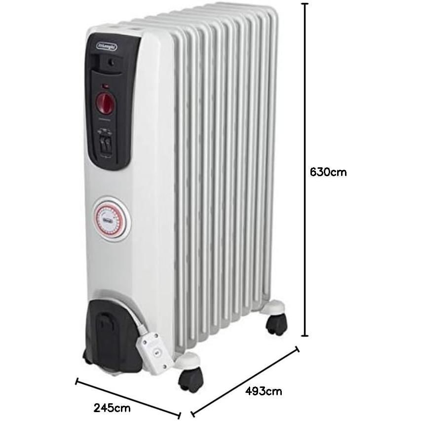 アウトレット De Longhi デロンギ オイルヒーター H771015EFSN-BK 電気ヒーター ゼロ風暖房 静音 乾燥しにくい 表面温度約80℃ 安全プラグ 10-13畳