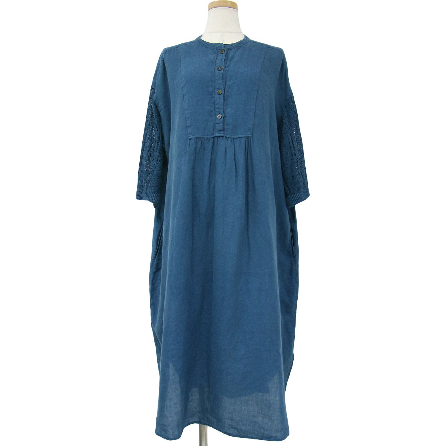 FUGAFUGA フーガフーガ ワンピース ブルー サイズ:FREE シャツ  