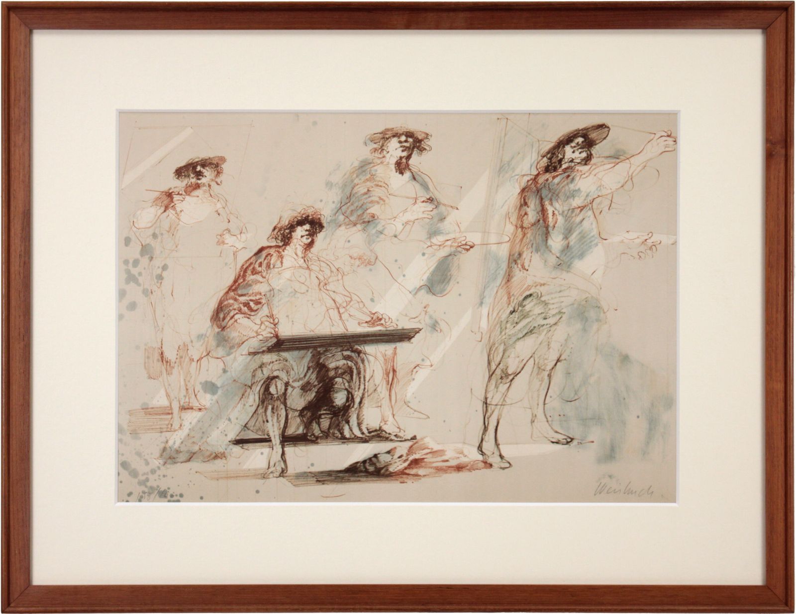 クロード・ワイズバッシュ 「巨匠」 リトグラフ 版画 絵画 クロード・ワイズバッシュ 『巨匠』 リトグラフ - 北海道画廊