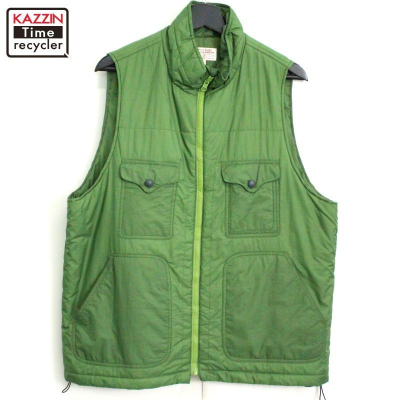 i696＊ FILSON GARMENT ベロア ベスト Mサイズ グリーン d3868c103e35f9f7072ee2151ce330