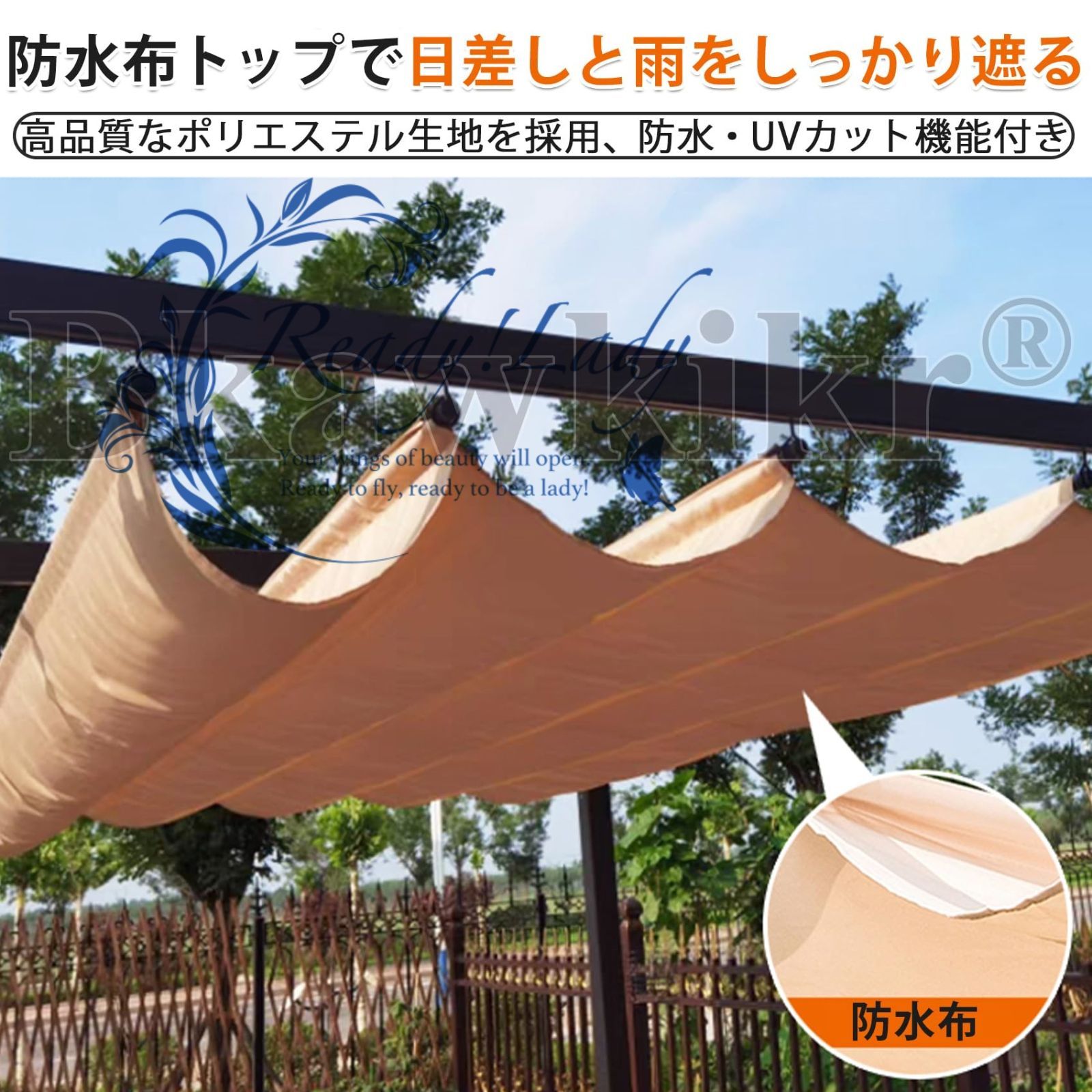 ダブルサンシェードキャノピー付き