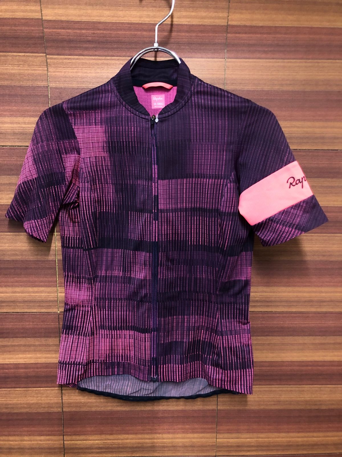 IO943 ラファ Rapha WOMEN'S FLYWEIGHT JERSEY PRINTS 半袖 サイクルジャージ ピンク XXS レディース