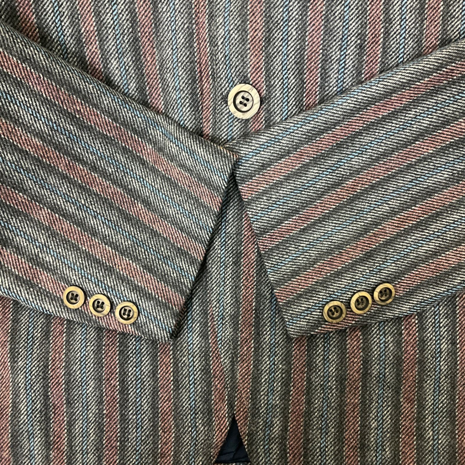 60年代～70年代 タウンクラフトTOWN CRAFT ストライプ ウール