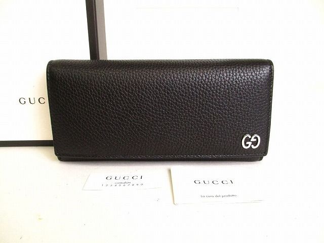 グッチ GUCCI GG メタル レザー 2つ折り 長財布 ロングウォレット メンズ 【展示保管品】 - メルカリ