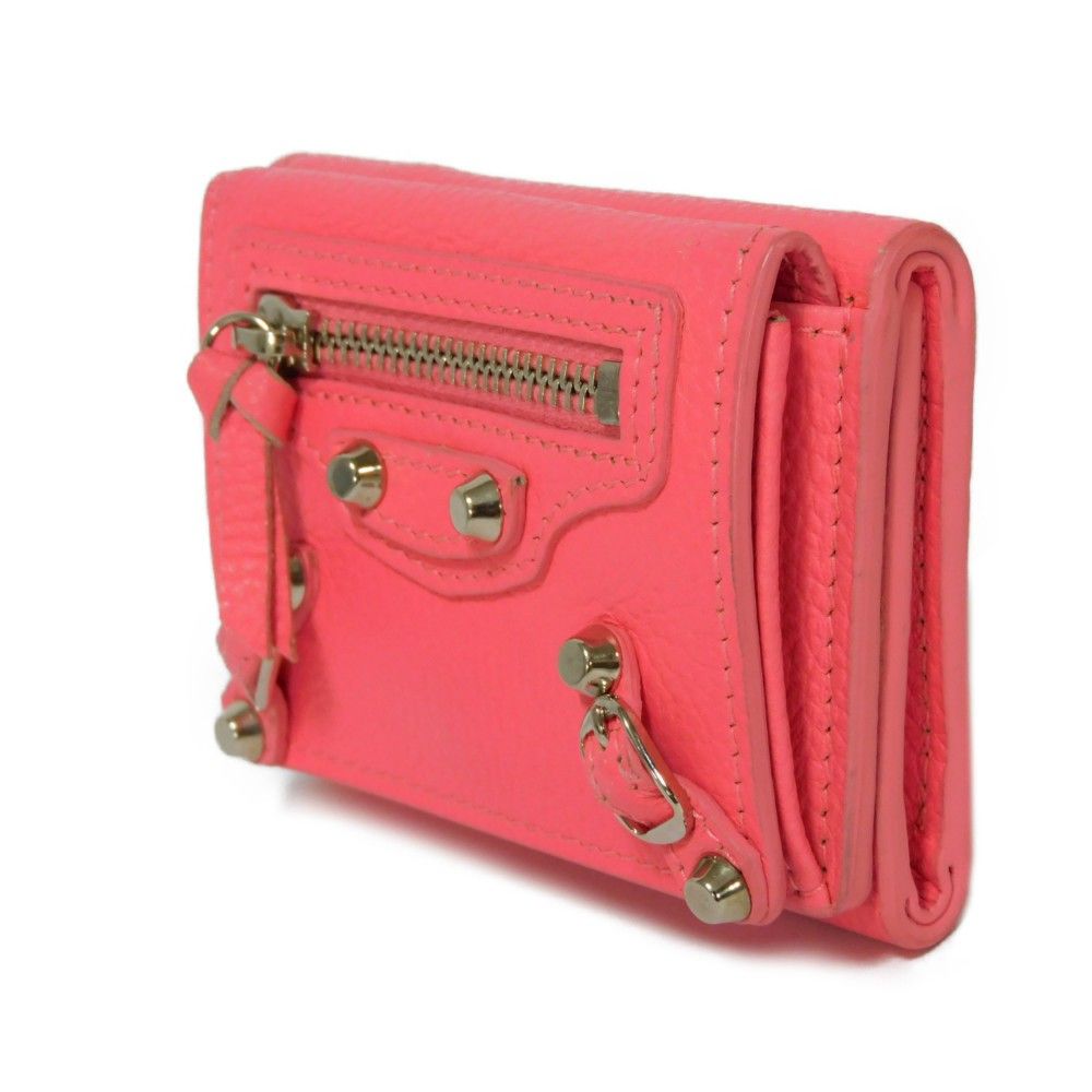 BALENCIAGA バレンシアガ クラシック ミニ ウォレット カーフ スナップ  