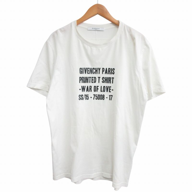 ジバンシィ GIVENCHY 15SS PRINTED T SHIRT プリントTシャツ 半袖 白  