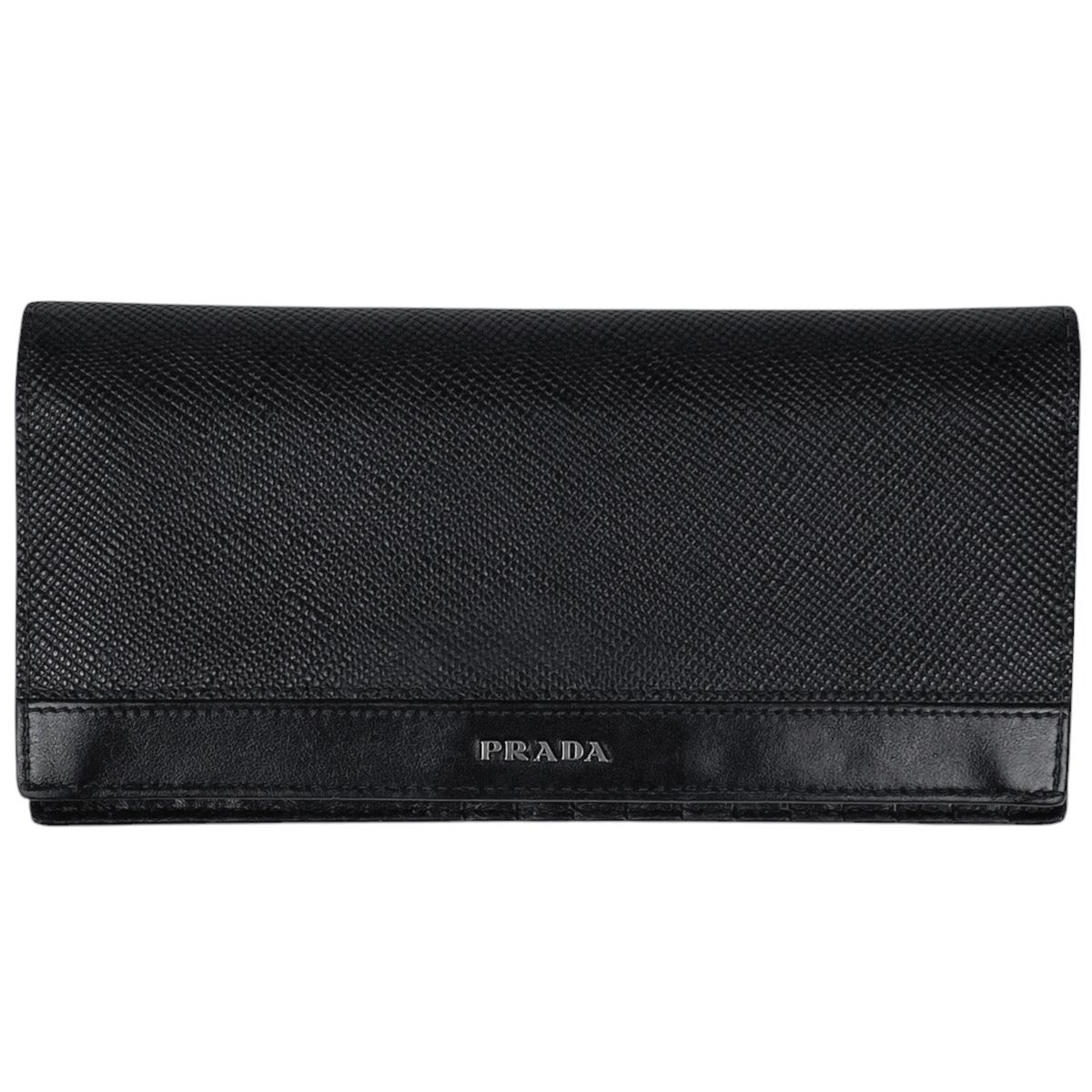 PRADA 長財布 ラウンドファスナー キルティング プラダ レザー