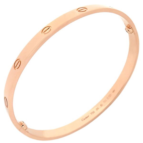 カルティエ Cartier ブレスレット LOVE ラブブレス K18PG ピンクゴールド #21 750 18K 18金 バングル  B6067421 【修理証明書】【中古】