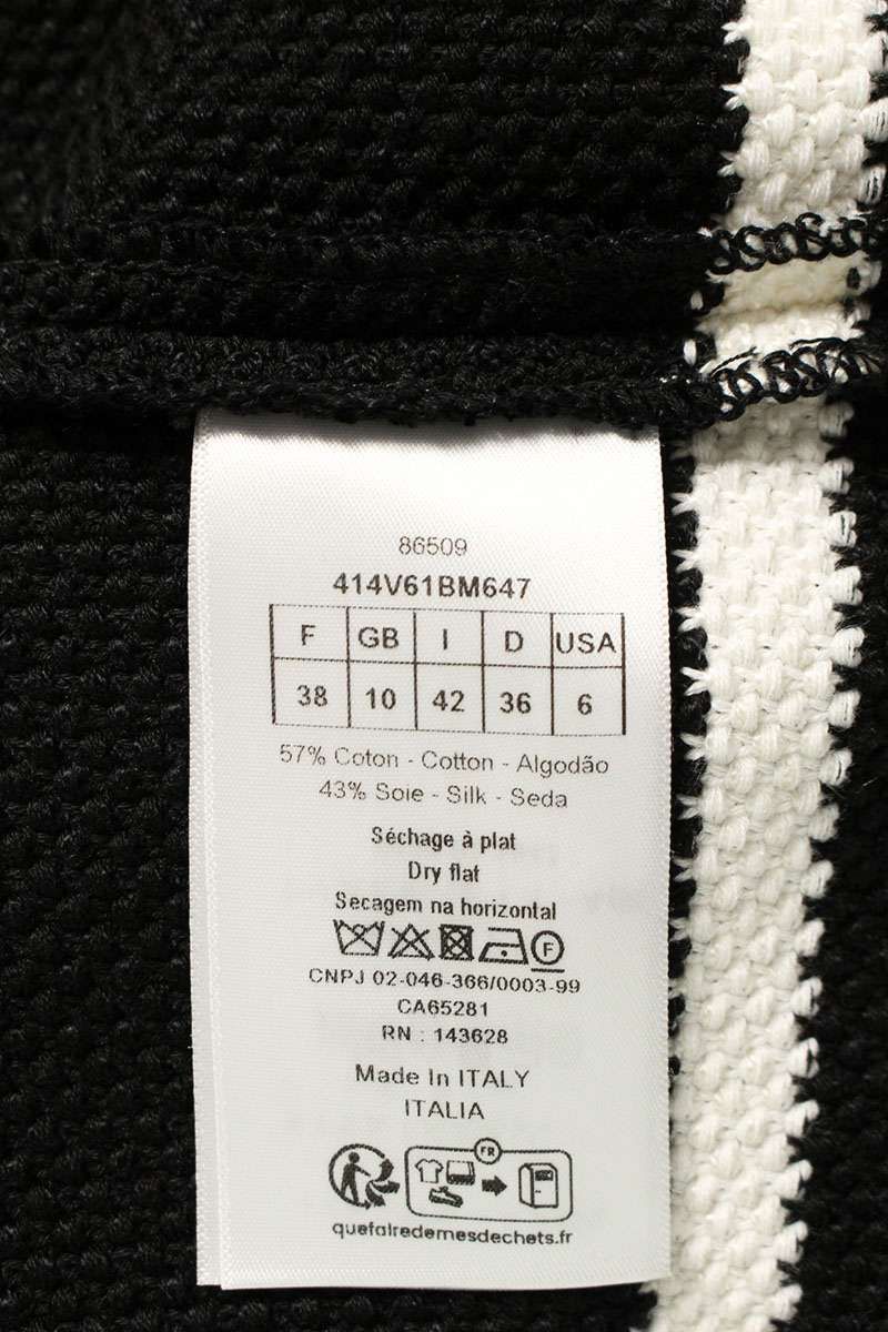  クリスチャンディオール コットンシルクニット半袖シャツ レディース 38 半袖 シャツ ブラウス