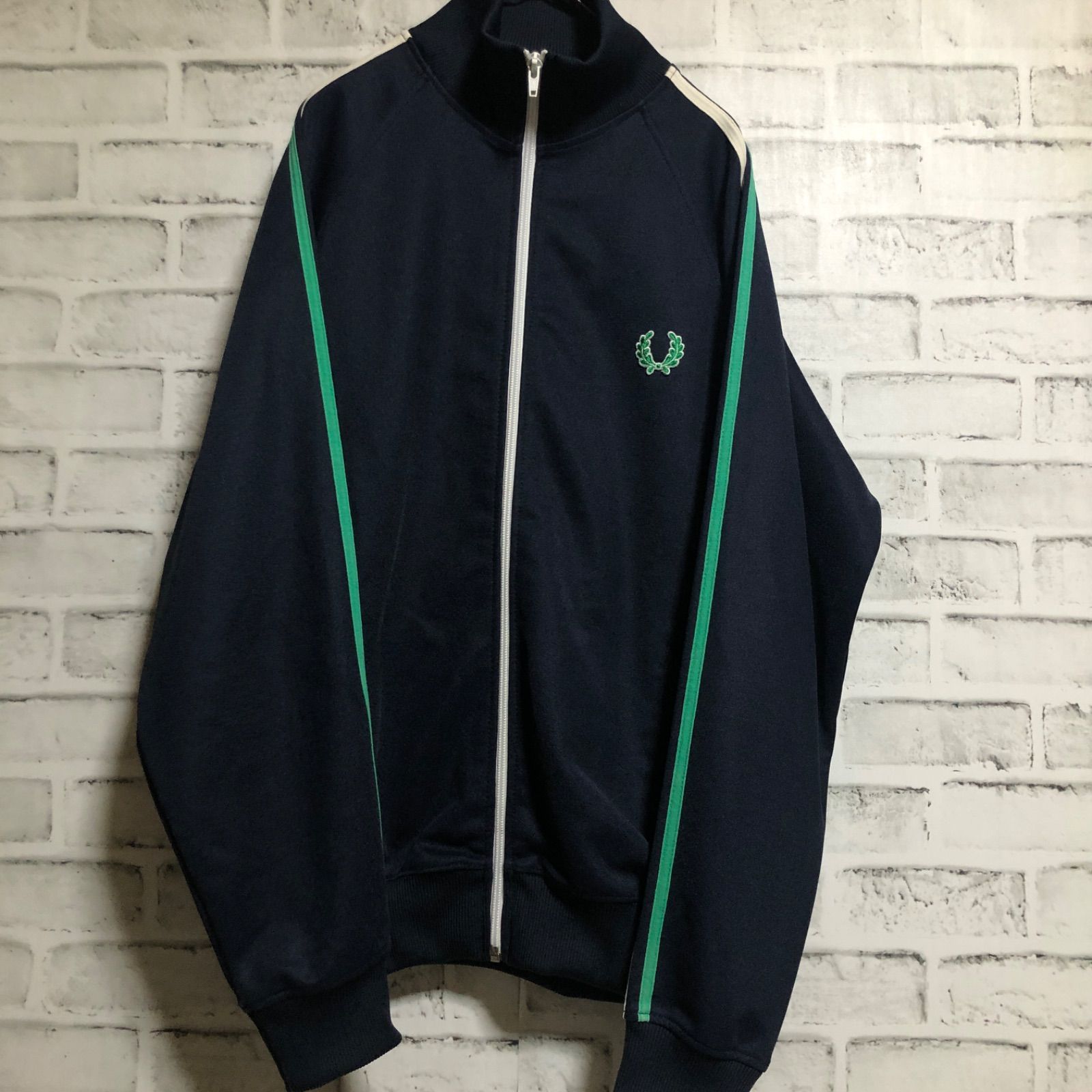 90s⭐️Fred Perry トラックジャケット/ジャージ 緑刺繍月桂樹