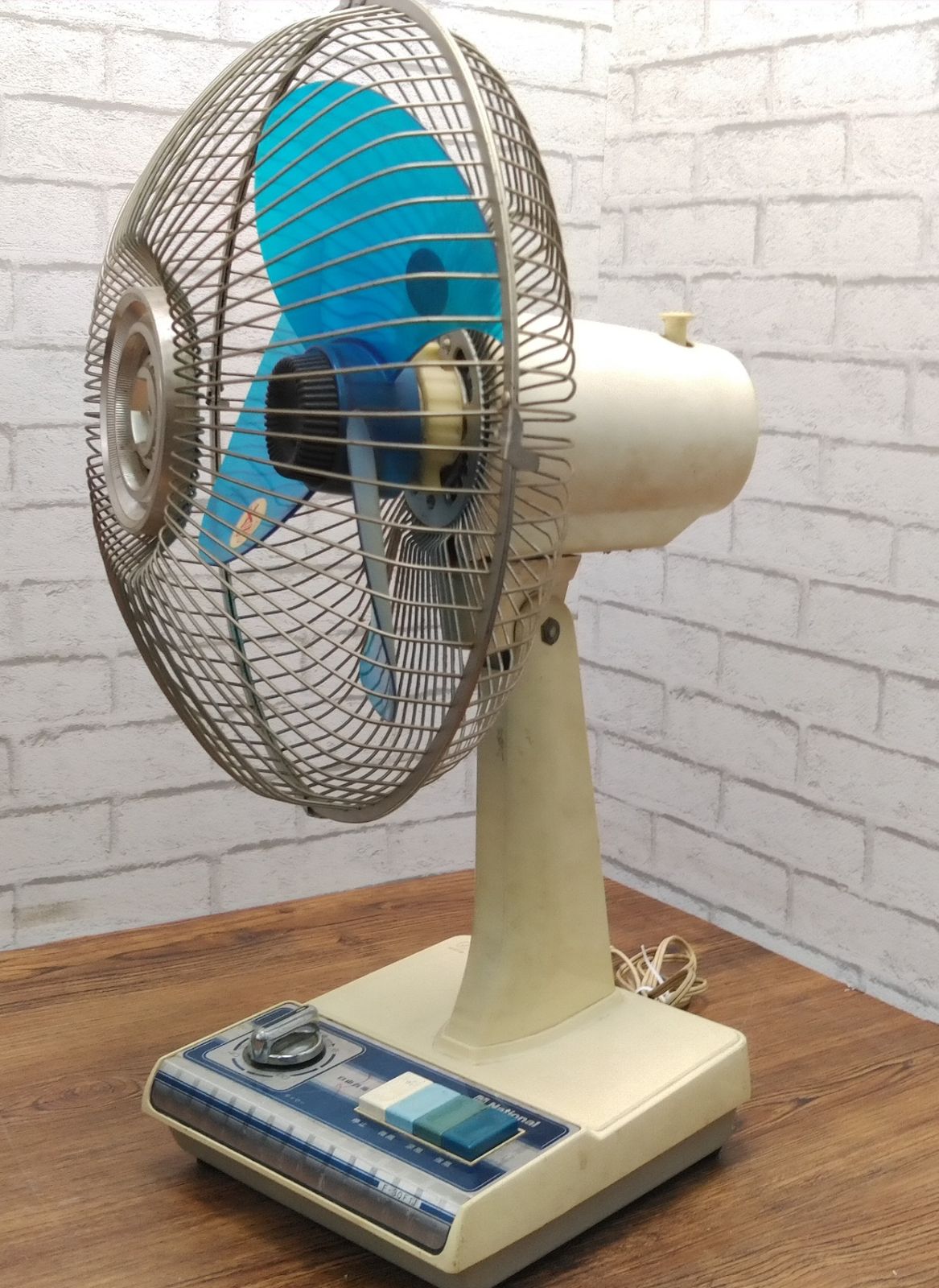 ナショナル 座敷扇F-30F1J 扇風機 昭和 レトロ 3枚羽根 希少動作品