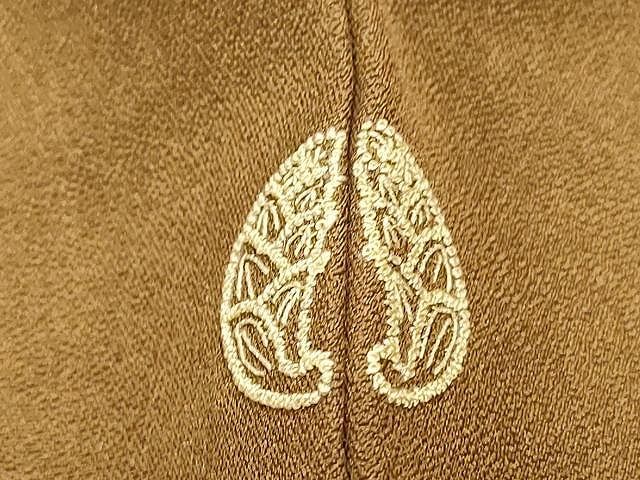 平和屋着物▽訪問着 単衣 総刺繍 枝花文 暈し染め