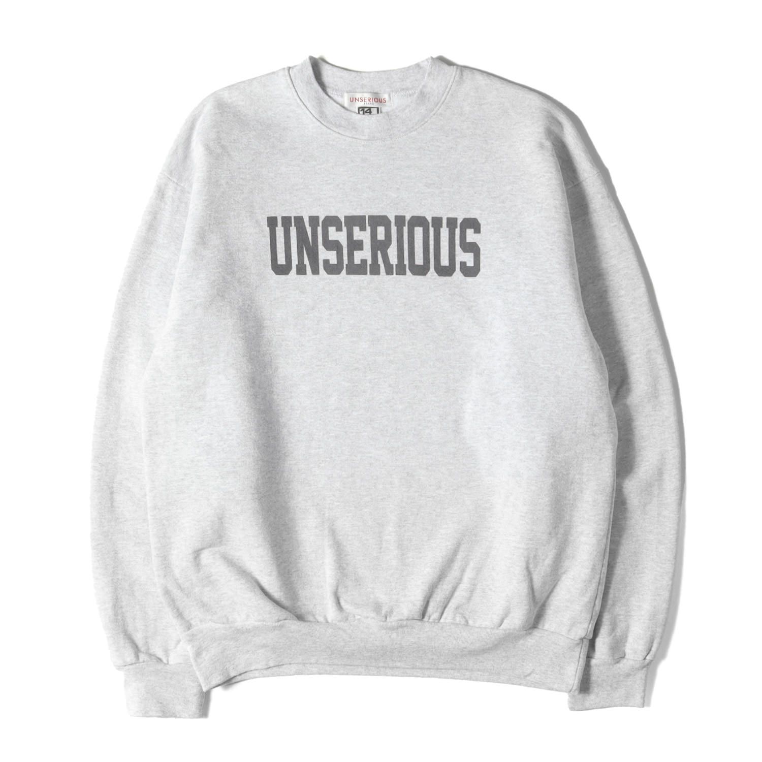 UNSERIOUS アンシリアス スウェット ライトヘザーグレー サイズ:M | LOS ANGELES APPAREL ロゴ スウェットシャツ (US ARMY Logo Sweat) | MADE IN USA | トップス トレーナー【メンズ】【中古】【美品】【K4572】 美品】UNSERIOUS アンシリアス スウェット ライトヘザーグレー サイズ