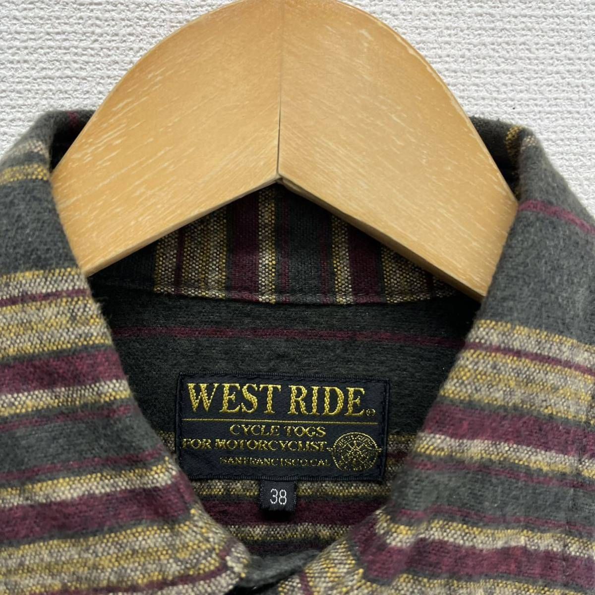 WESTRIDE ウエストライド ボーダー ウエスタンシャツ ワーク