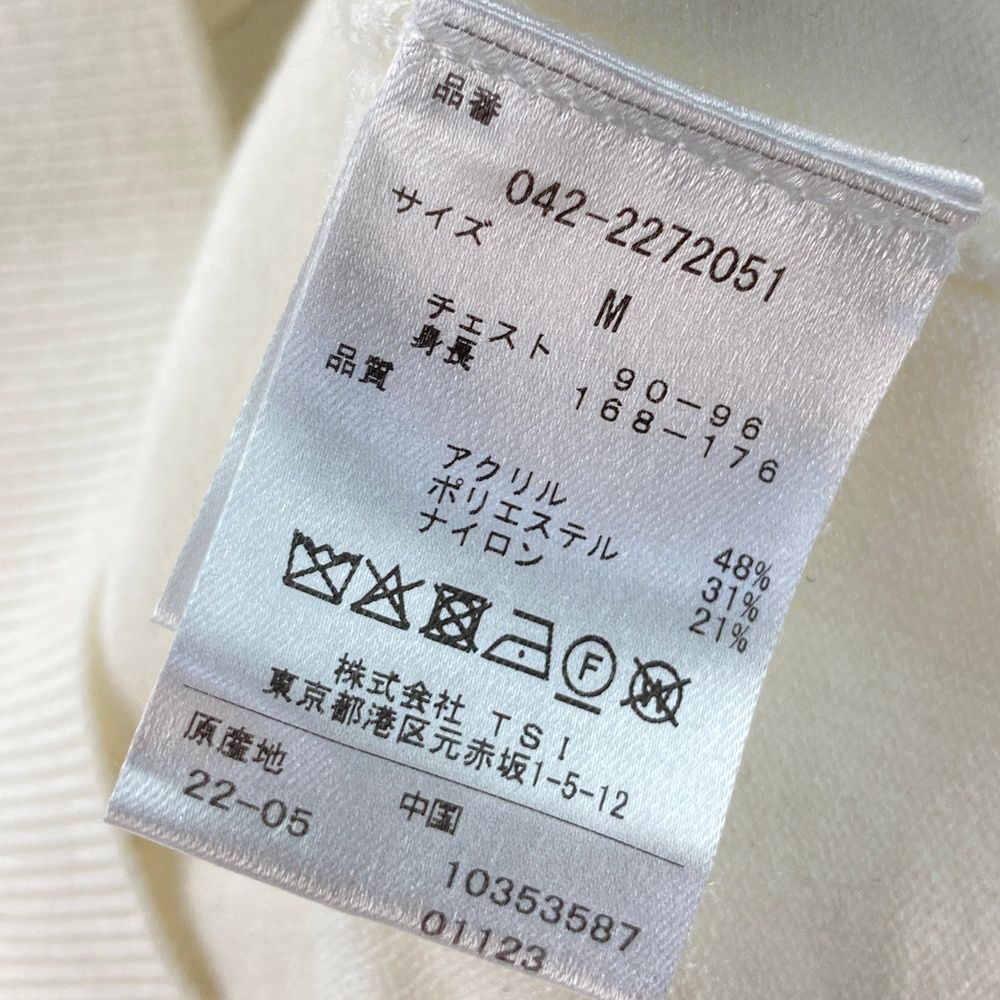 サイズ：M ST ANDREWS セントアンドリュース ジップ ニット