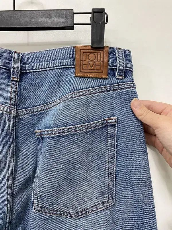 レディース 28 トーテム コットン インディゴブルーデニム ウォッシュ デニム パンツ DECORATOM_COM_BR