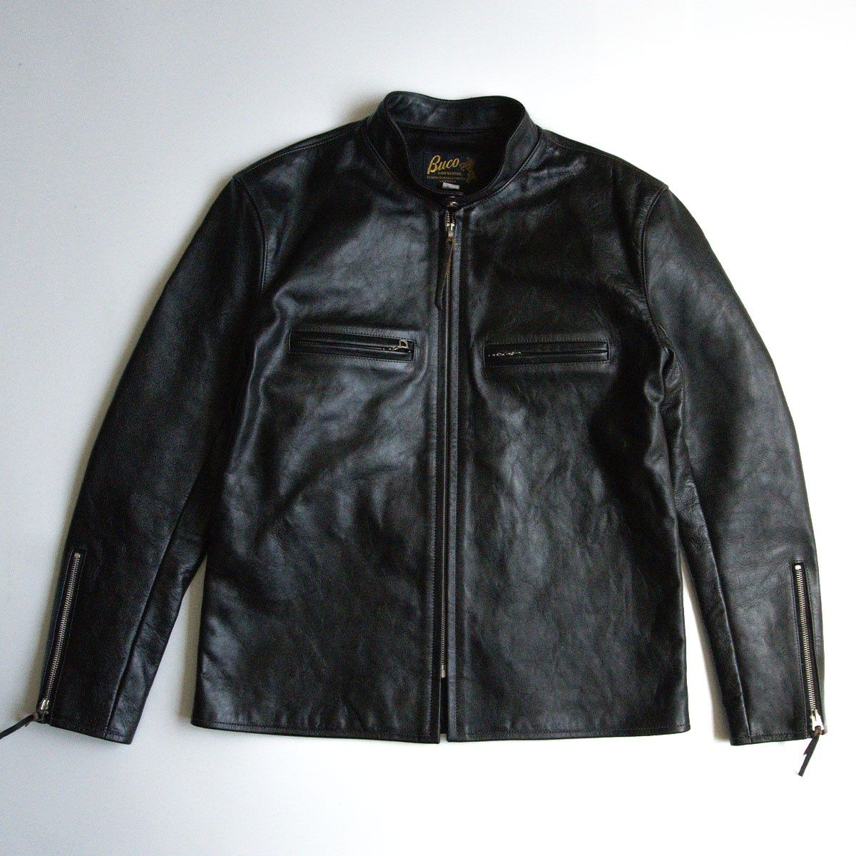 Buco ホースハイド シングルライダースジャケット 38 ブラック 中古・古着通販】Buco (ブコ) ホースハイド レザー シングル