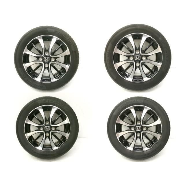 R1年 N-BOX カスタムG JF3 純正アルミホイール4本セット 14インチ 4.5J 4穴 155 65R14 ヨコハマ 203613 4757