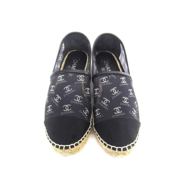 CHANEL シャネル ココマークメッシュエスパドリーユ SIZE:39 靴