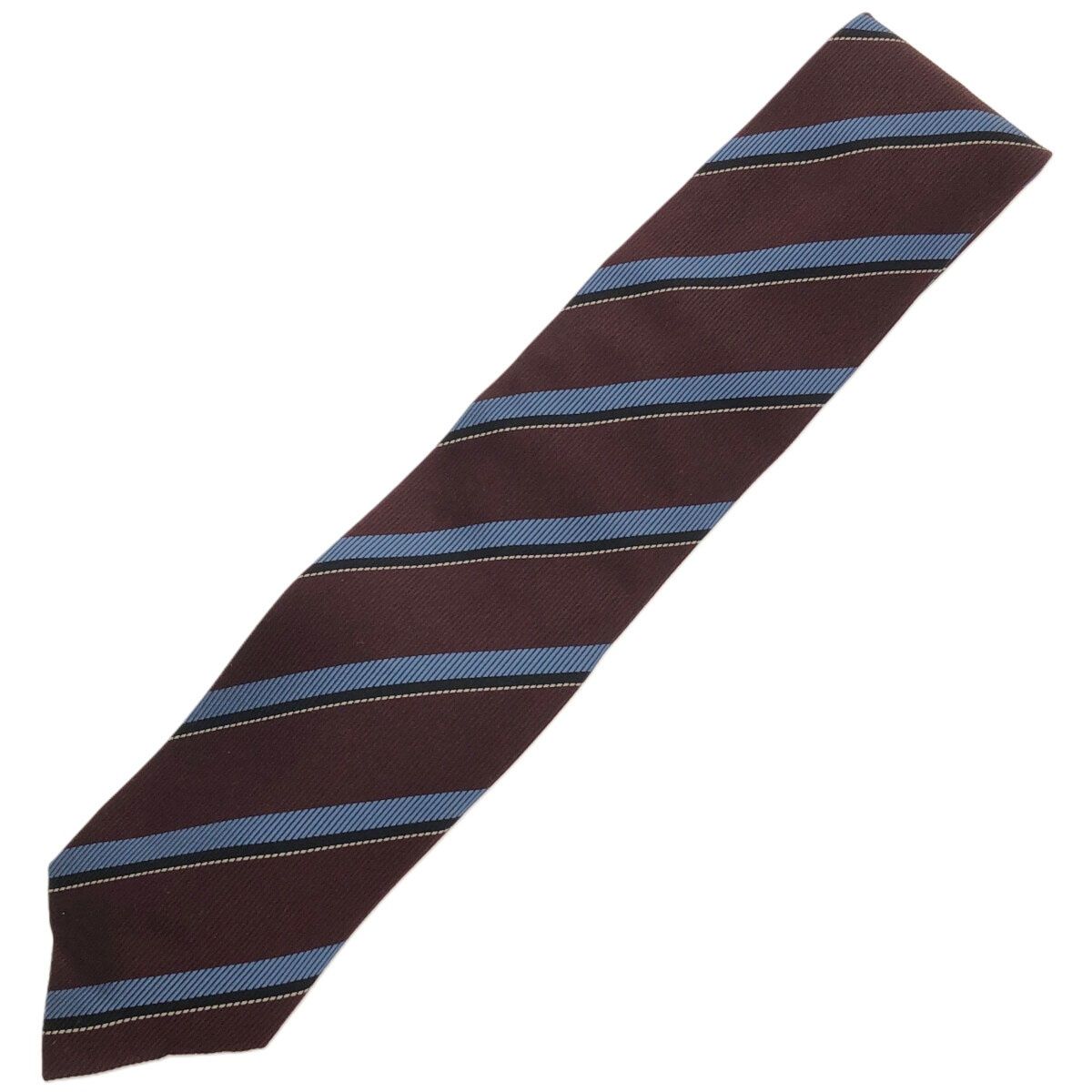 PRADA シルク ネクタイ 黒とブラウン PRADA シルク ネクタイ 黒と