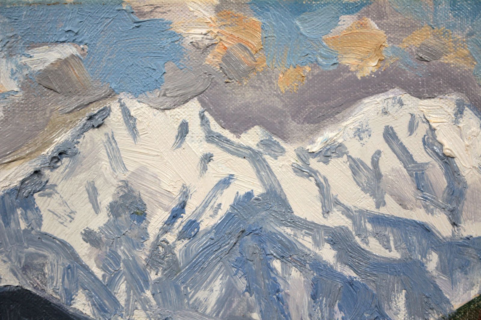 中村善策 「春の北アルプス」 油絵・油彩画 絵画 中村善策 「春の北アルプス」 油絵・油彩画 絵画 - メルカリ