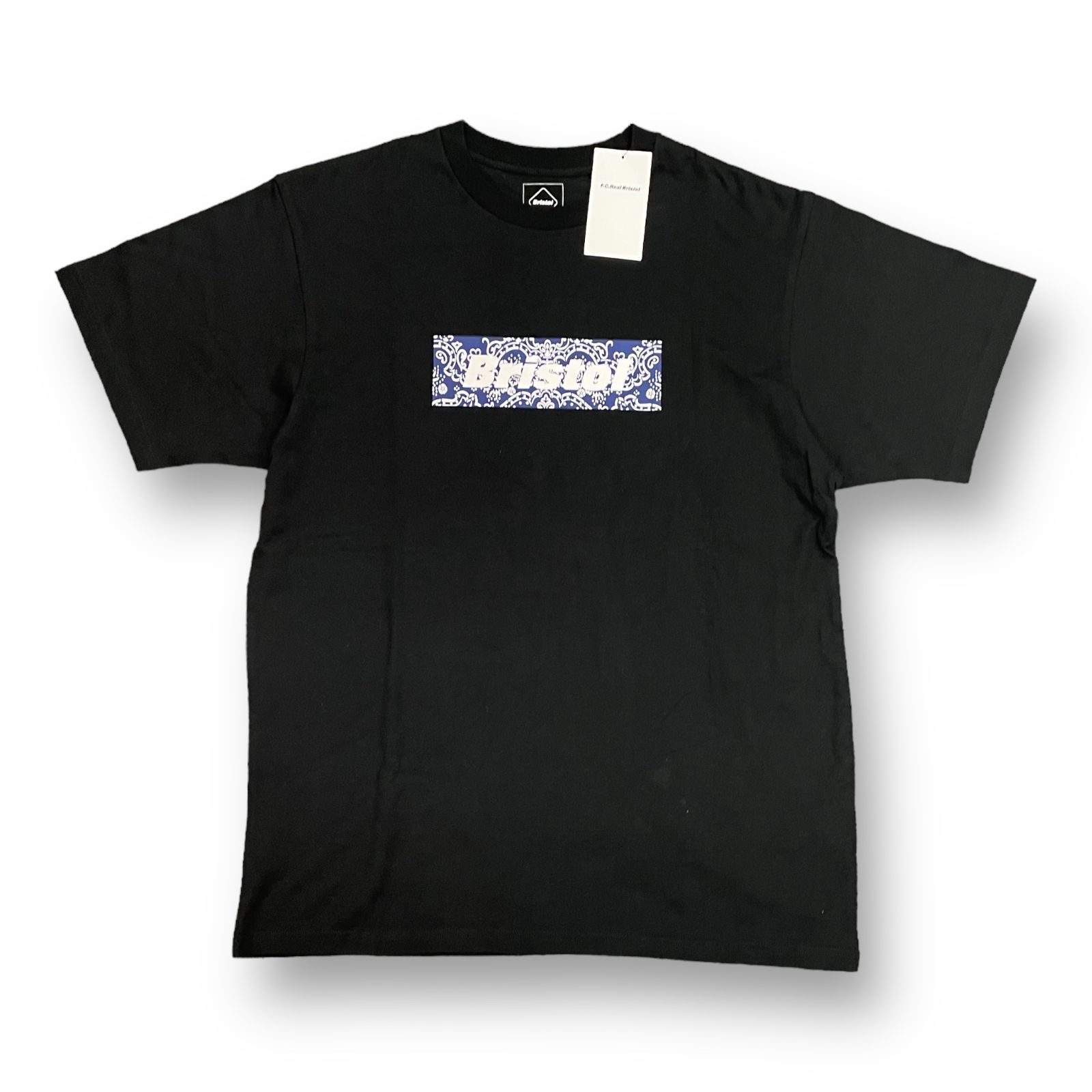 Tシャツ/カットソー(半袖/袖なし)F.C.Real Bristol バンダナ BOX LOGO TEE 黒 |  www.mastermeester.nl - Tシャツ/カットソー(半袖/袖なし)