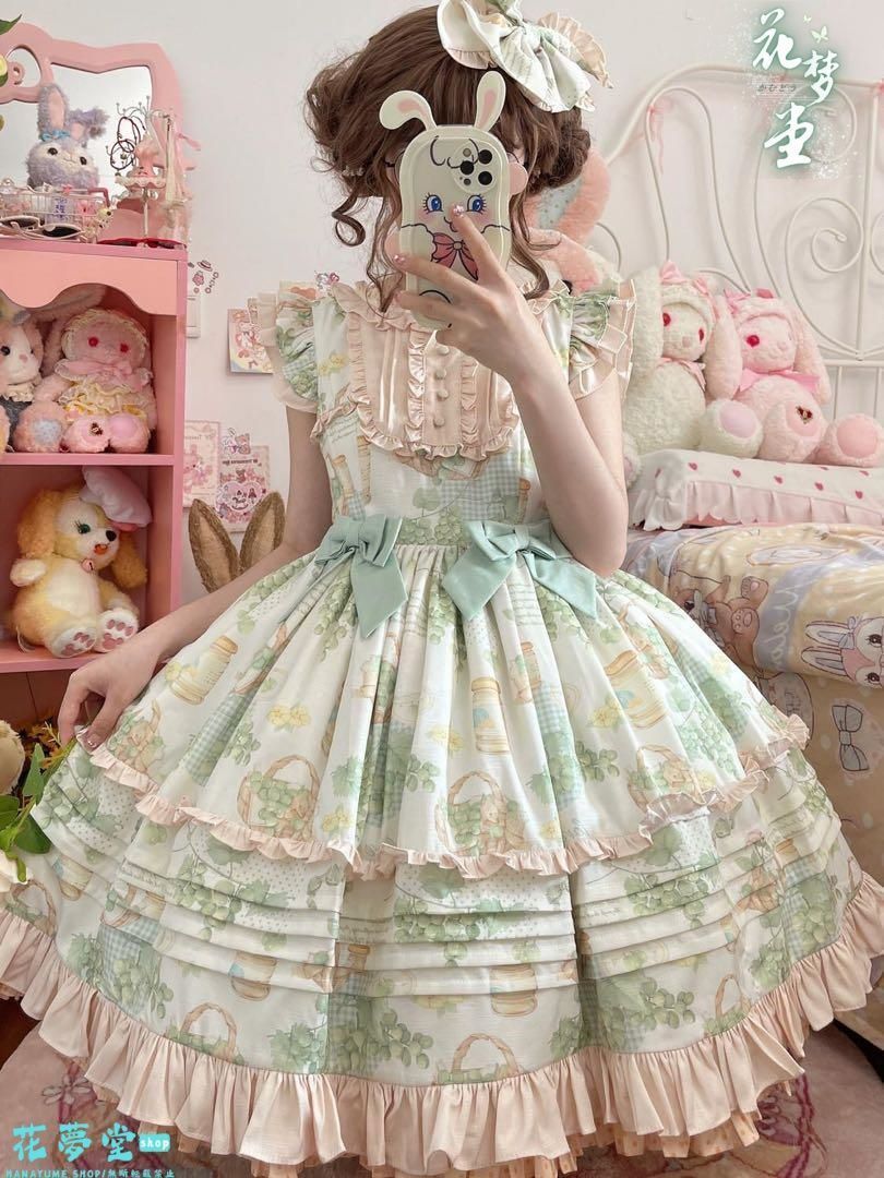 25年 コスプレ ドレスロリータセット 仮装 オリジナル 洋服 ロリータ ワンピース 撮影会 舞台 イベント 原野空間-83
