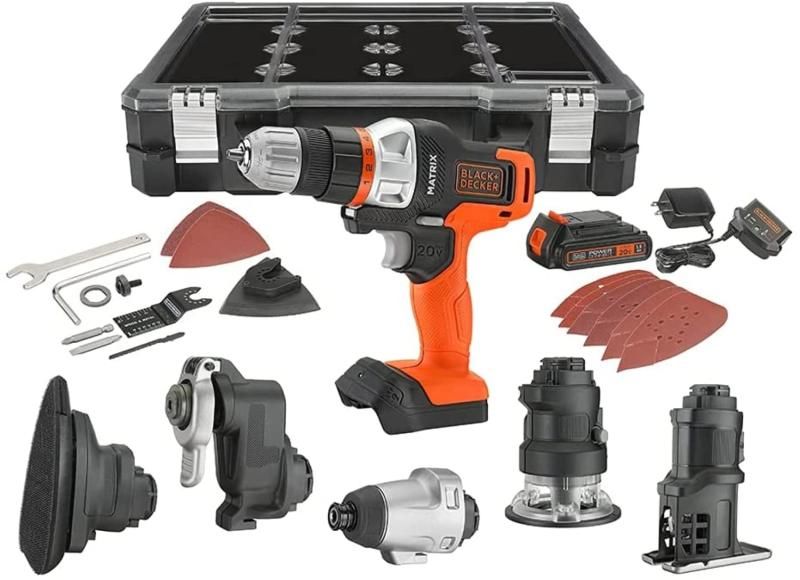 Black -amp- Decker BDCDMT1206KITC Matrix 6 Tool ケースと工具コンボキッド 並行輸入品