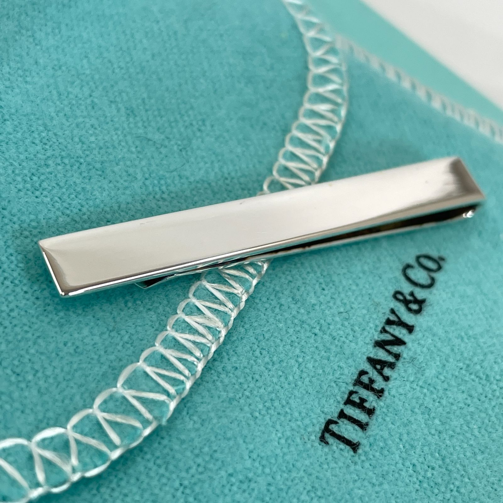 SER-5802 【 TIFFANY&Co. 】美品 ティファニー クラシック タイ バー ネクタイピン タイピン シンプル スターリング シルバー  925 ヴィンテージ レア - メルカリ