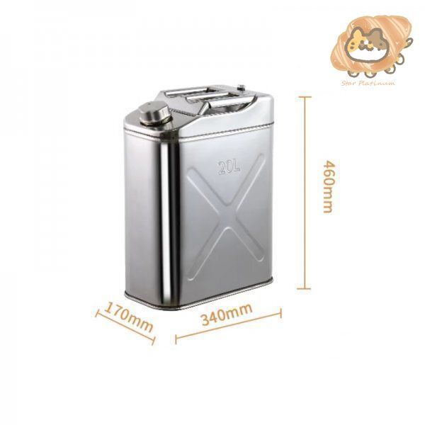 新品 ガソリン携行缶 ステンレス 5L 防災グッズ ステンレス