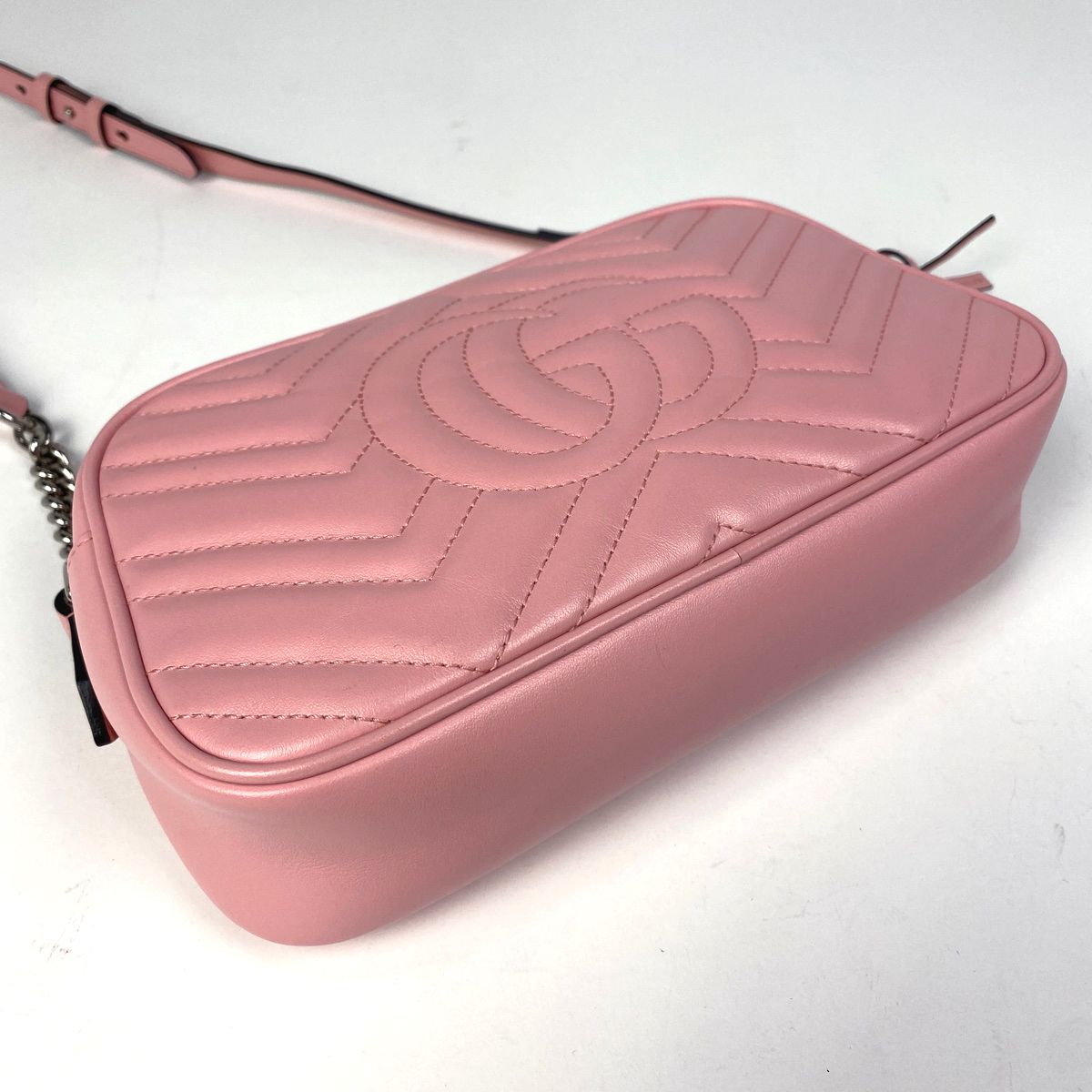 グッチ GUCCI GGマーモント チェーン ショルダーバッグ ダブルG