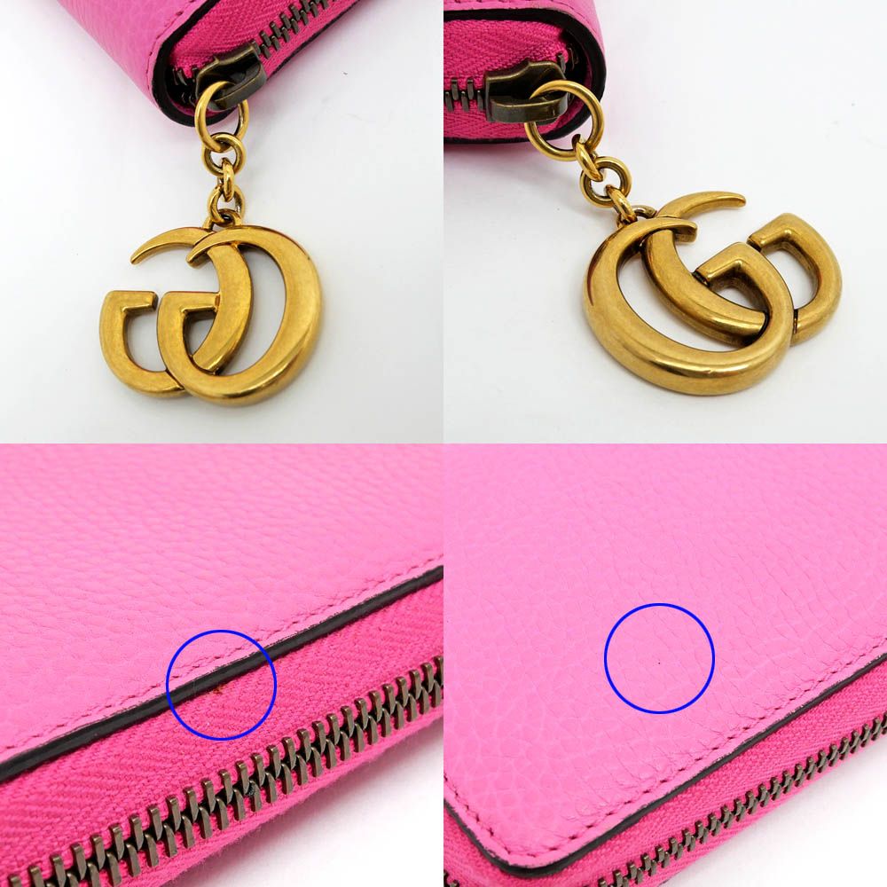 名東】グッチ GGマーモント ジップアラウンド 409392 1147