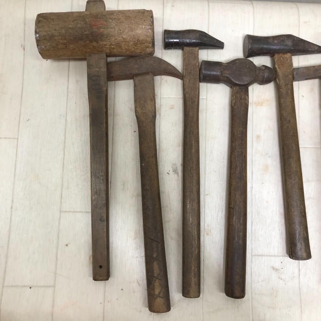 古道具 ヴィンテージ ハンマー 槌 大工道具 金工工具 アンティーク まとめ売り 250805-3 古道具 ヴィンテージ ハンマー 槌 大工道具 金工工具 アンティーク