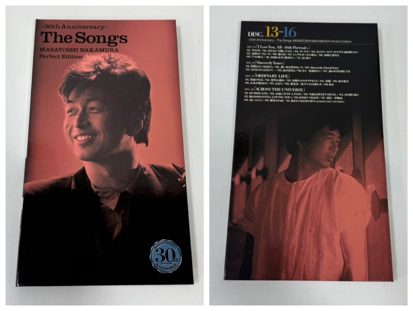 中村雅俊 30th Anniversary CD&DVD 30th Anniversary～The Songs