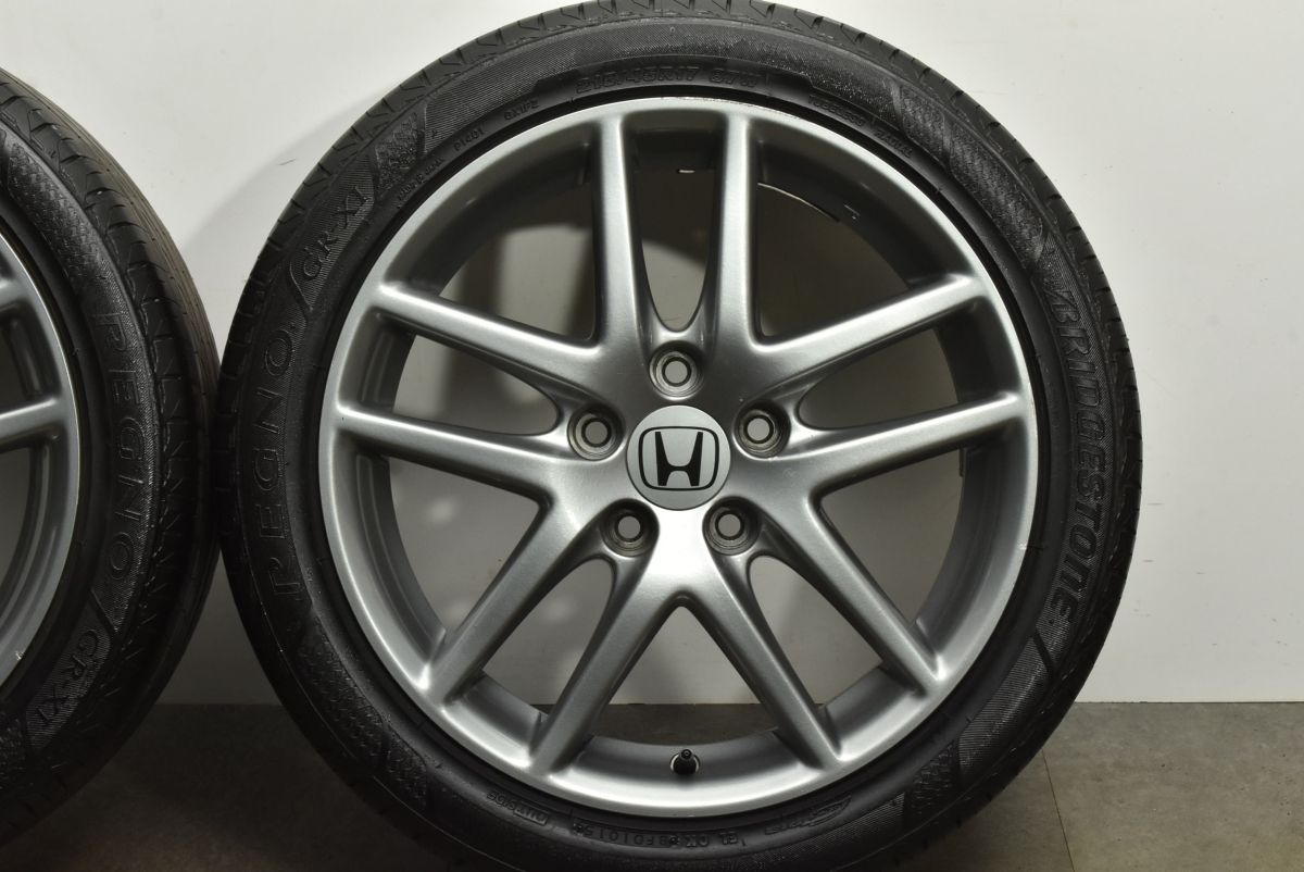 交換用に ホンダ CL7 アコードユーロR 純正 17in 7J 55 PCD114.3 ブリヂストン レグノ GR-XI 215|45R17 車検用 TRITUETUBI_COM
