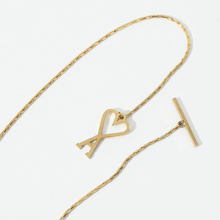 ami アミ ブローチ ゴールド ロゴ アクセサリー レディース ユニセックス ALEXANDRE DE PARIS - □新品同様□ AMI PARIS アミパリス ピン