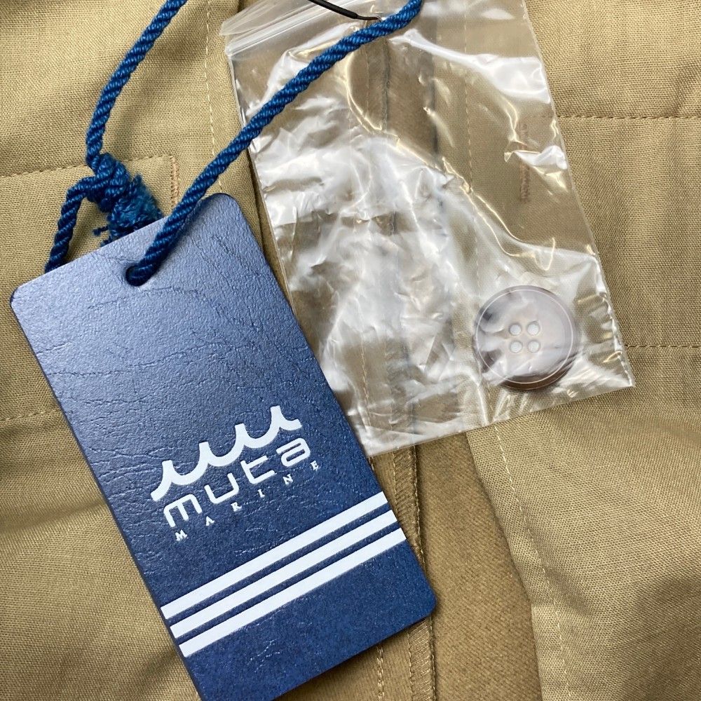 サイズ：4 MUTA MARINE ムータマリン  裏起毛 ストレッチパンツ  ベージュ系 [240101372343] ゴルフウェア メンズ ストスト 新品】MUTA MARINE ムータマリン 裏起毛 ストレッチパンツ