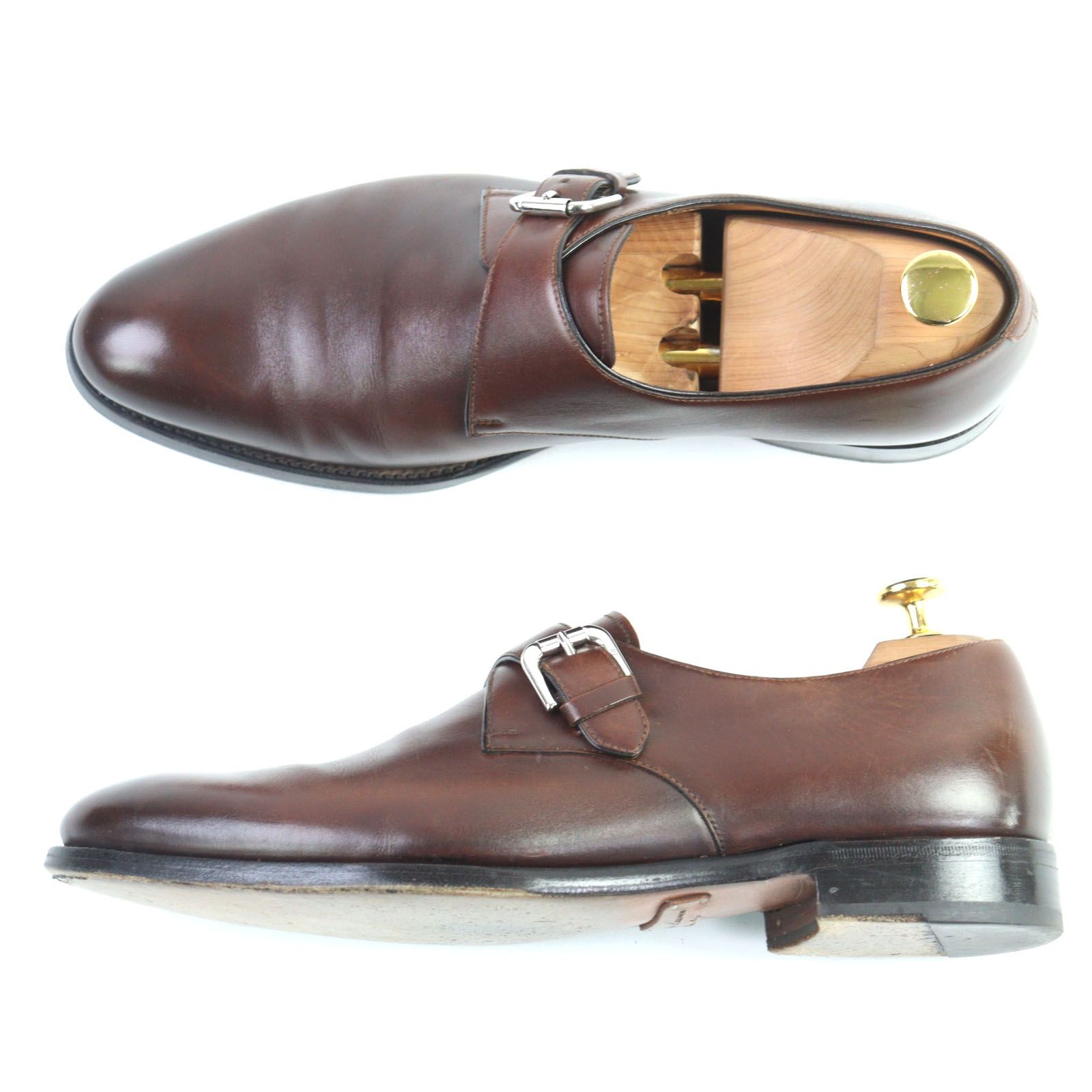 【美品】ラルフローレンブラウンレザーブーツ　イタリア製　最上位パープルレーベル RRL等の通販サイト【RHYTHM】POLO BY RALPH LAUREN(ラルフ