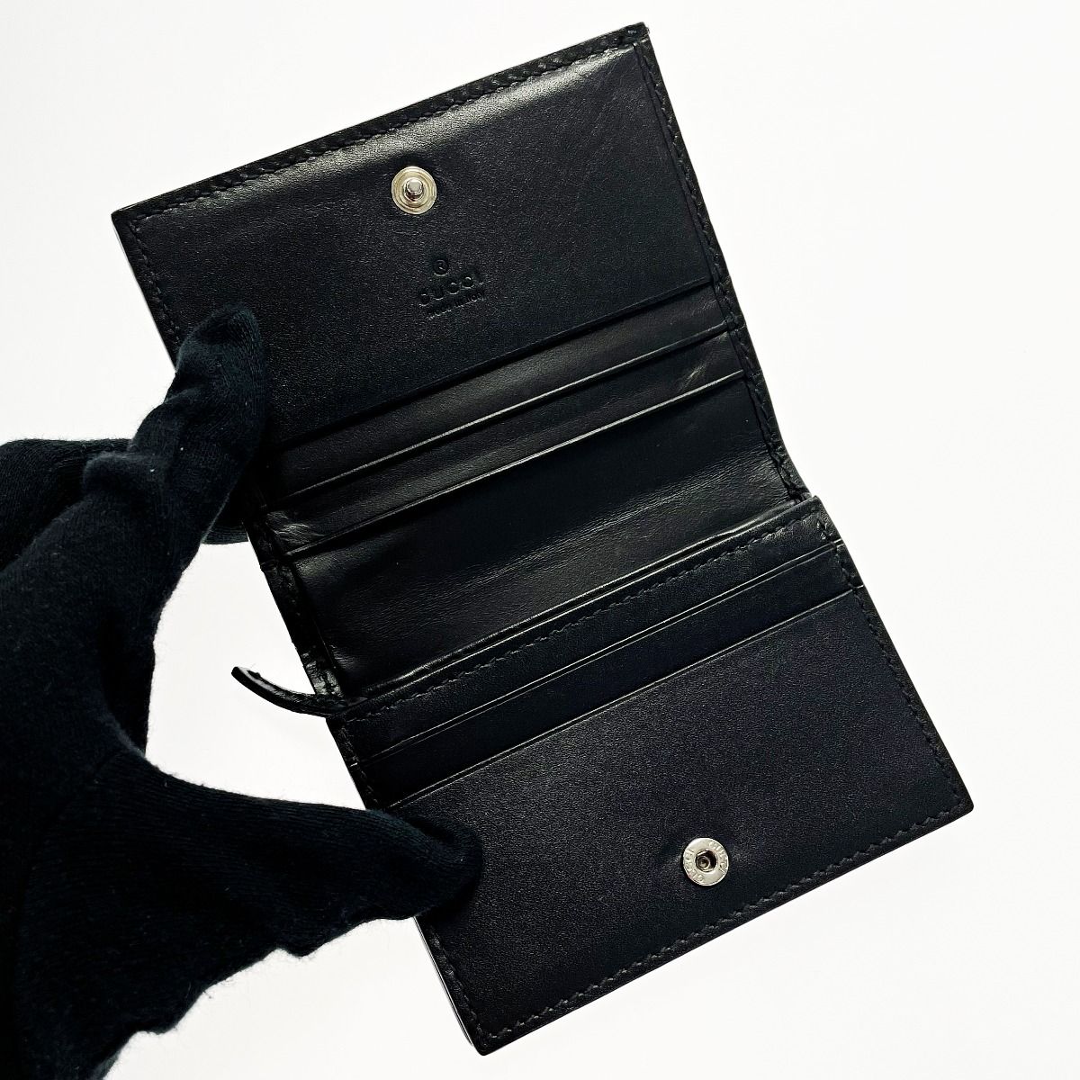 GUCCI グッチ DORIAN 522869-1147 ブラック 2つ折り財布 メンズ