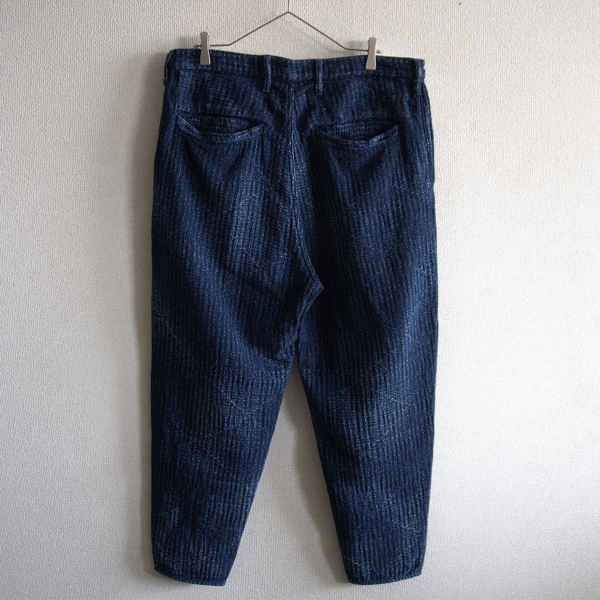極美品】PORTER CLASSIC【刺し子 パンツ】XL インディゴ 極美品】PORTER CLASSIC【刺し子 パンツ】XL インディゴ