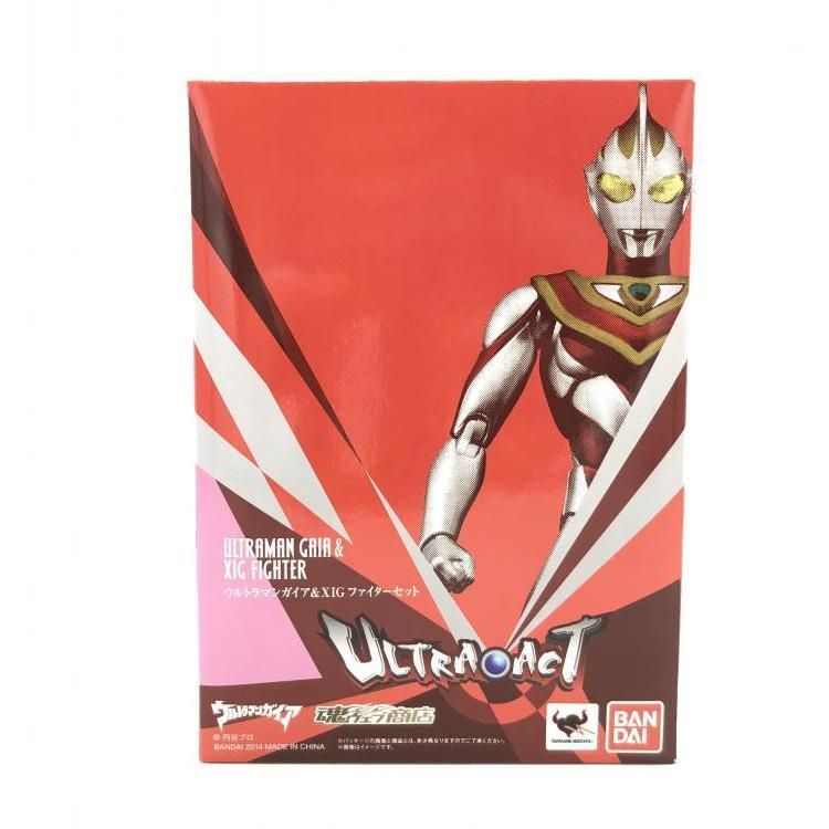 未開封箱イタミ)ULTRA-ACT ウルトラマンガイアu0026XIGファイターセット[69]